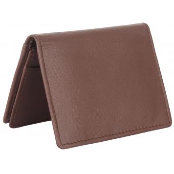 Men Brown Genuine Leather RFID Card Holder 15 Card Slot...