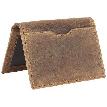 Men Brown Pure Leather RFID Card Holder 8 Card Slot 0 N...