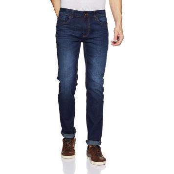 Shade Men's Stretchable Fabric Blue Slim Fit Jeansblue32