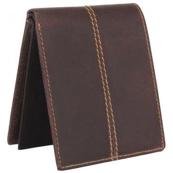 Men Brown Original Leather RFID Wallet 11 Card Slot 2 N...