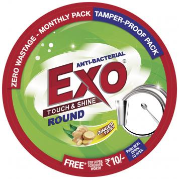 Exo Round Dish Wash Bar, 500g Box with free scrubber