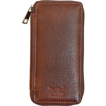Brownish Genuine NDM leather Bank Locker Key Pouch  Small