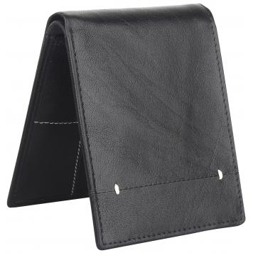 Men Black Original Leather RFID Wallet 8 Card Slot 2 No...