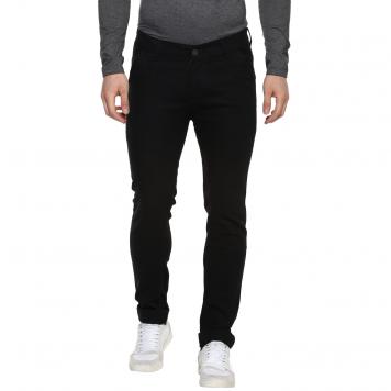 Killer Looks Men's Stretchable Fabric Black Slim Fit Je...
