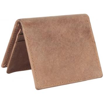 Men Brown Original Leather RFID Card Holder 15 Card Slo...